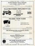 DeWitt Brothers, Ells Brothers Implement, Prairie View Farm, Burlington National Bank, Joe Dorr, Walworth County 1955c